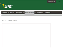 Tablet Screenshot of ozvestproperty.com